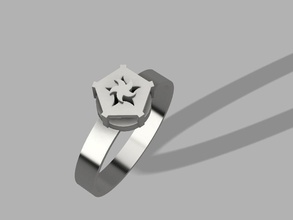 trenzado anillo pentagonal la joyería joya twist art forma pentágono caos de energía vida obras arte los anillos 3d print model - Mito3D