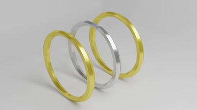 torcido anel 02 tamanho 58 60 62 arte joalheria prata projeto modelos argolas 3d print model - Mito3D