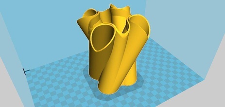 twisted vase house pot vases decorative decors decor 3d print model - Mito3D