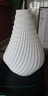 kıvrımlı abajur ayrık el yapımı tasarım zanaat retro konteyner ekipman yazdırılabilir dekorasyon illüstrasyon ilmi ev eşyaları Sanat matematiksel 3d print model - Mito3D