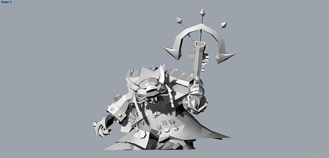 twitch league legends baron nashor animal monster art desing lol futuristic technology business intelligence man 3d print model - Mito3D