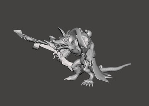 contração muscular 3d modelo dragão liga of legendas selvagem fenda ri jogos brinquedos 3d print model - Mito3D