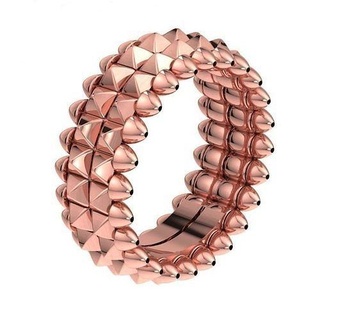 two line ring jewelry clash luxury fashion jewellery de nail love bracelet diamond rings 3d print model - Mito3D
