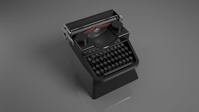 machine écrire cerise mx douane keycap ordinateur clavier équipement cerise rétro technologie 3dprint impression écrivain classique loisir diy mécanique pièces 3d print model - Mito3D