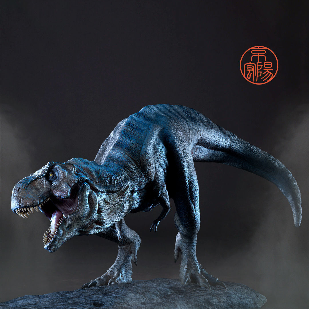 tyrannosaurus rex 3d print art dinosaur sculpture statue animal figurine prehistoric toys creature tyrannosauru t paleontology carnivore predator theropod games 3D print model - Mito3D