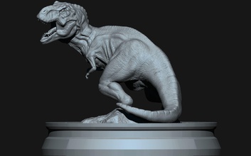 tyrannosaurus rex 3d yazdır sanat dinozor heykel 3dprint heykelcik tarih öncesi trex t oyuncaklar paleontoloji etobur yırtıcı theropod yaratık oyunlar 3d print model - Mito3D