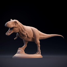 tyrannosaurus rex kreatur dino dinosaurier zahl reptil skulptur statue spielzeug miniatur prähistorisch sammlerstück dnd ausgestorben fleischfresser paläo kreide theropod kunst skulpturen 3d print model - Mito3D