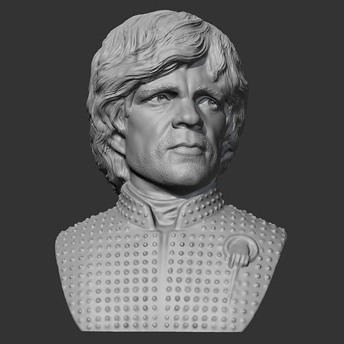 tyrion lannister 3d print model character people human head portrait bust figure man face statue sculpture game art sculptures 3D print model - Mito3D