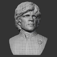 tyrion Lannister 3d impression modèle personnage Humain tête portrait buste figure homme visage statue sculpture Jeu art sculptures 3d print model - Mito3D