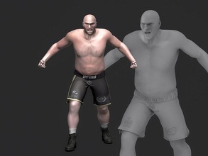 tyson fury 3d printable 1 boxing boxer heavyweight lightweight gypsy king human character statue sculpture wba ibf wbc art champions fighter celebrity sculptures 3d print model - Mito3D