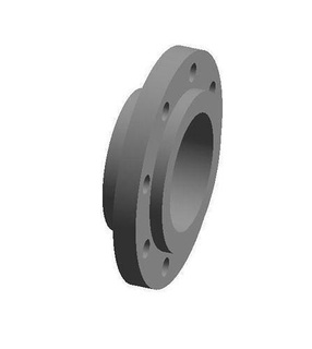 u-pvc flange w stub serrated - auto size- size 25mm-250mm mep revit piping pvc pools hvac ventilation part advanced mechanical plumbing fire protection fitting 3d modle accsseories chilled water arch valves science engineering 3d print model - Mito3D