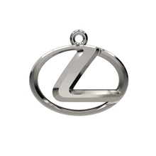 u010 lexus key chain auto logo keychain printable car pendant silver gold jewelry hobby diy 3d print model - Mito3D