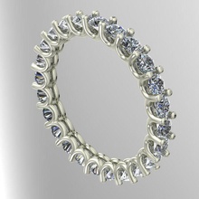 u set wedding band jewelry luxury vintage printable ring rings 3d print model - Mito3D