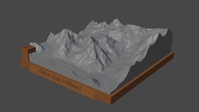 se tu masticare montagna paesaggio vulcano terreno ambiente natura fotogrammetria elevazione dem scienza 3d print model - Mito3D