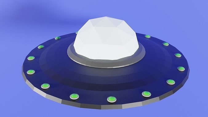 ufo spaceship lowpoly 3 modèle OVNI vaisseau spatial véhicule sci espace scifi navire futuriste science avion futur soucoupe combattant 3d impression Jeux jouets 3D print model - Mito3D