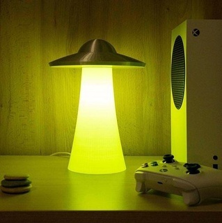 ufo table lamp design modern fun space lighting chandelier furniture house 3d print model - Mito3D