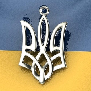 ukrainian trident stylized tryzub ukraine state emblem coat arms heraldic symbol national gold bronze dynamic flag decoration jewelry pendants 3d print model - Mito3D