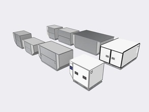 ulusal havalimanı diyorama konteyner uçak kargo hava Yolları Ulaşım ölçek hobi kendin yap 3d print model - Mito3D