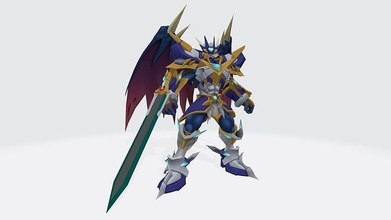 ulforceveedramon x character wings digimon monster anime cartoon model games toys 3d print model - Mito3D