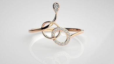 ultra lumière wt femmes bague 3dm stl rend détails poids gemme bijou diamant or brillant engagement bijoux argent mariage imprimable anneaux délicat platine 3d print model - Mito3D