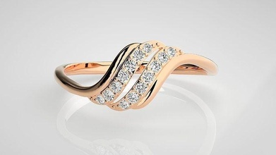 ultra ligero wt mujer anillo 3dm stl renders detalles joyería joya diamante oro peso brillante compromiso plata boda imprimible anillos delicado platino 3d print model - Mito3D