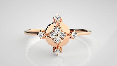 ultra luz wt mulheres anel 3dm stl renderiza detalhes joalheria prata gema jóia peso diamante ouro brilhante noivado Casamento 3d print model - Mito3D