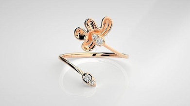 ultra lumière wt femmes bague 3dm stl rend détails poids gemme bijou diamant or brillant engagement bijoux argent mariage imprimable anneaux délicat platine 3d print model - Mito3D