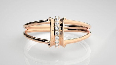 ultra licht wt frauen ring 3dm stl rendert einzelheiten schmuck juwel diamant gold gewicht brillant engagement silber hochzeit druckbar ringe zart platin 3d print model - Mito3D