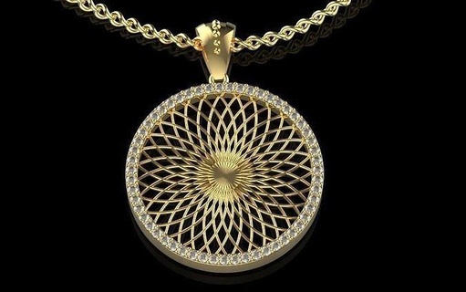 ultra vision circle pendant square gold jewelry silver fashion beauty printable piramids diamond print gem geometric pattern rings shape pendants 3d print model - Mito3D