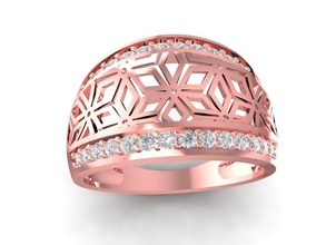 ultra visão diamante anel mulheres 1433 joalheria moda acessórios ouro homem homens mulher unissex Projeto feng shui 3d print model - Mito3D
