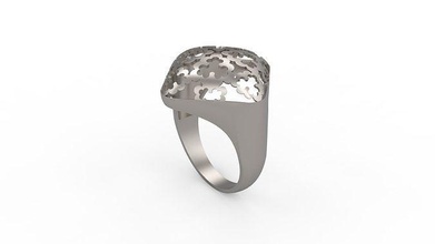 ultra visión oval mujer oro anillo gemvision ultravisión joya joyería diamante imprimible compromiso Boda vestir zafiro Moda pendientes amor anillos 3d print model - Mito3D