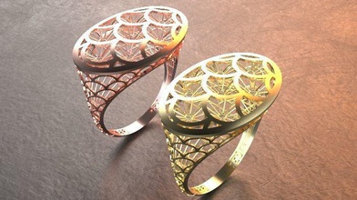 ultra visión anillo joyería joya oro plata imprimible boda noktamodel impresión gemvision gratis diseño compromiso diamante jaber anillos 3d print model - Mito3D