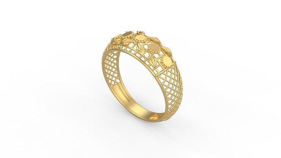 ultra visione squillare 205 oro gioiello gioielleria argento stampabile donna 22k Kuwait arabo Turco 18k ultravisione filigrana anelli 3d print model - Mito3D