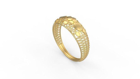 ultra vision ring 218 gold jewel jewellry jewelry silver printable woman 22k kuwait arab turkish 18k ultravision filigree filigre rings 3d print model - Mito3D