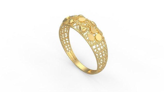 ultra visione squillare 227 oro gioiello gioielleria argento stampabile donna 22k Kuwait arabo Turco 18k ultravisione filigrana anelli 3d print model - Mito3D