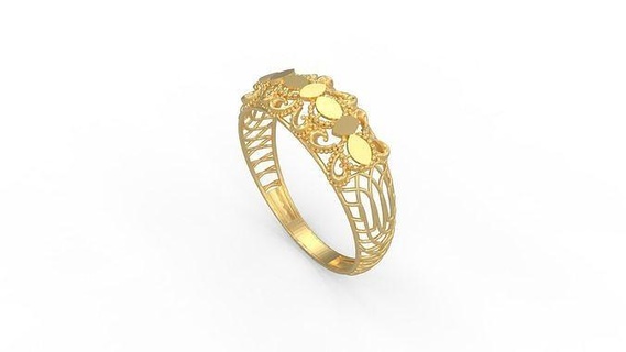 ultra vision ring 238 gold jewel jewellry jewelry silver printable woman 22k kuwait arab turkish 18k ultravision filigree filigre rings 3d print model - Mito3D