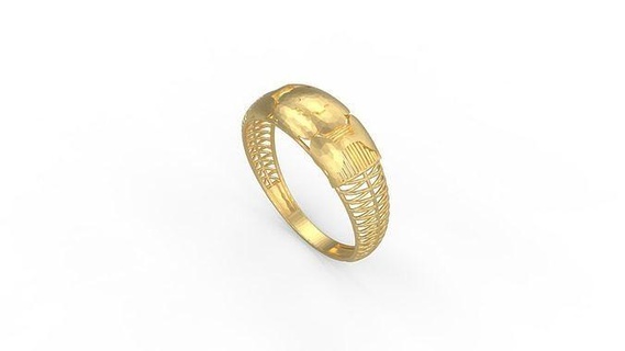 ultra visione squillare 254 oro gioiello gioielleria argento stampabile donna 22k Kuwait arabo Turco 18k ultravisione filigrana anelli 3d print model - Mito3D