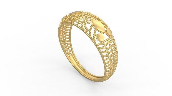 ultra vision ring 297 gold jewel jewellry jewelry silver printable woman 22k kuwait arab turkish 18k ultravision filigree filigre rings 3d print model - Mito3D