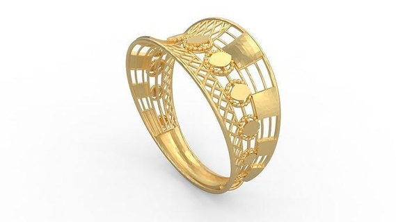 ultra visione squillare 313 oro gioiello gioielleria argento stampabile donna 22k Kuwait arabo Turco 18k ultravisione filigrana anelli 3d print model - Mito3D