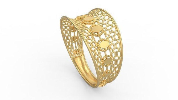 ultra visione squillare 319 oro gioiello gioielleria argento stampabile donna 22k Kuwait arabo Turco 18k ultravisione filigrana anelli 3d print model - Mito3D