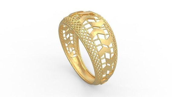 ultra vizyon yüzük 344 altın mücevher takı gümüş yazdırılabilir Kadın 22k Kuveyt Arap Türk 18k ultravizyon telkari yüzükler 3d print model - Mito3D