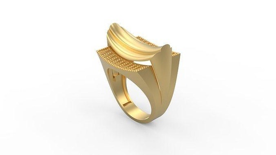 ultra visión anillo 511 oro joya joyería plata imprimible mujer 22k Kuwait árabe turco 18k ultravisión filigrana anillos 3d print model - Mito3D