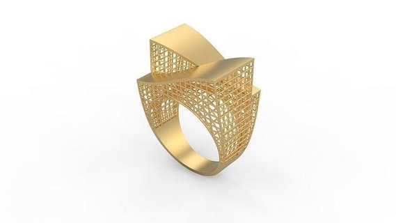 ultra visione squillare 536 oro gioiello gioielleria argento stampabile donna 22k Kuwait arabo Turco 18k ultravisione filigrana anelli 3d print model - Mito3D