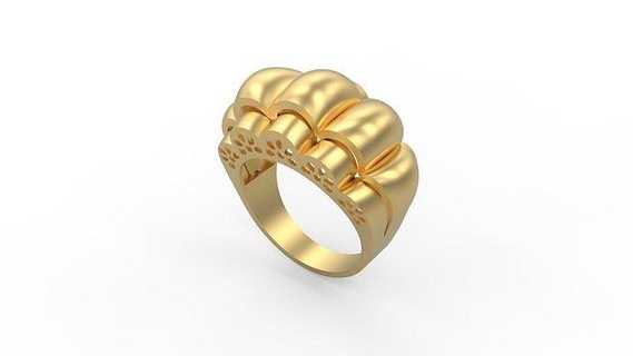 ultra vision ring 565 gold jewel jewellry jewelry silver printable woman 22k kuwait arab turkish 18k ultravision filigree filigre rings 3d print model - Mito3D