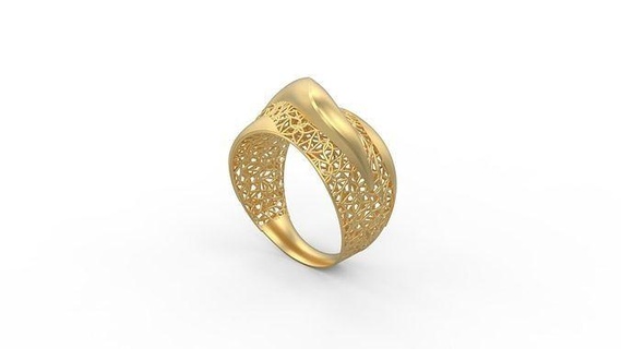 ultra visione squillare 577 oro gioiello gioielleria argento stampabile donna 22k Kuwait arabo Turco 18k ultravisione filigrana anelli 3d print model - Mito3D