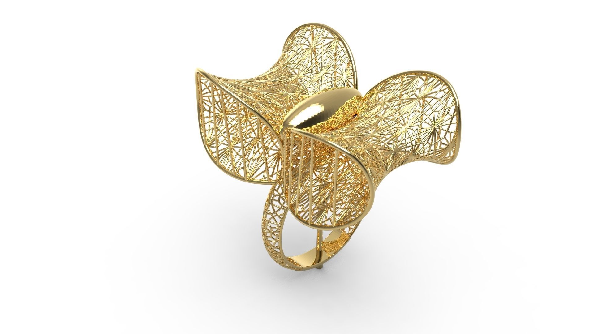 ultra vision ring 77 gold jewel jewellry jewelry silver printable woman 22k kuwait arab turkish 18k ultravision rings 3D print model - Mito3D