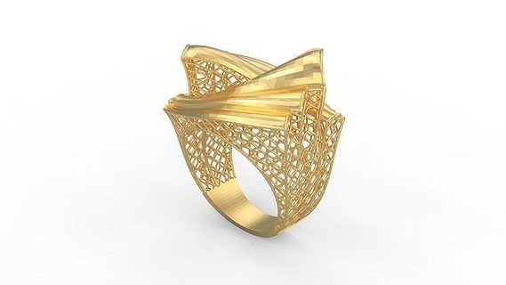 ultra visione squillare 771 oro gioiello gioielleria argento stampabile donna 22k Kuwait arabo Turco 18k ultravisione filigrana anelli 3d print model - Mito3D