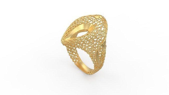 ultra vision ring 792 gold jewel jewellry jewelry silver printable woman 22k kuwait arab turkish 18k ultravision filigree filigre rings 3d print model - Mito3D