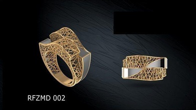 ultra vison anneaux bijoux modèle conceptions jewelcad gemvision 3d print model - Mito3D