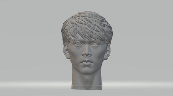 ultraman grande antiguo cabeza 3d modelo busto retrato Mads escultura personaje masculino humano Arte esculturas medio 3d print model - Mito3D